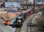 NS 3102 leads train E60 towards Boylan Junction